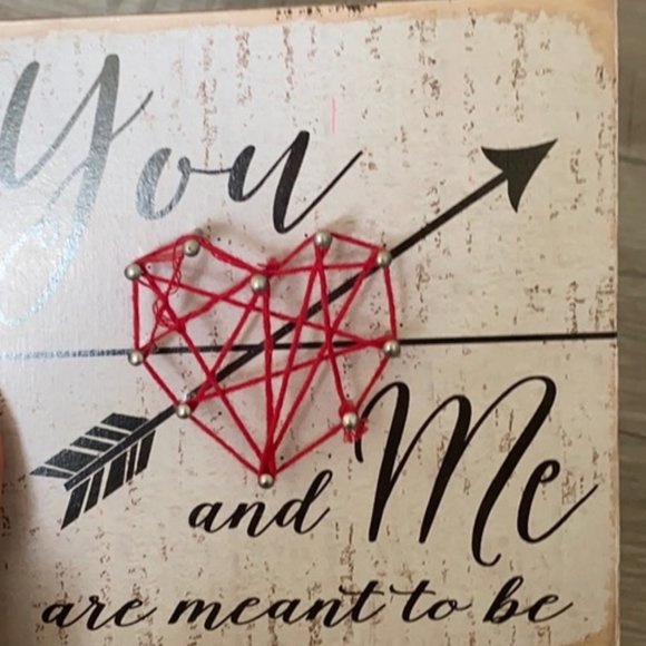 You and Me are meant to be table sign - Picture 1 of 3